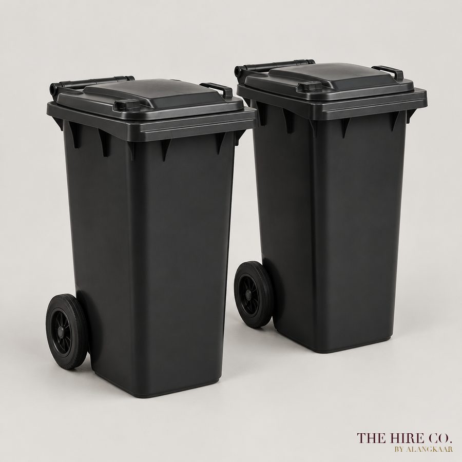 Rubbish Bin 120 L on Wheels (pair)