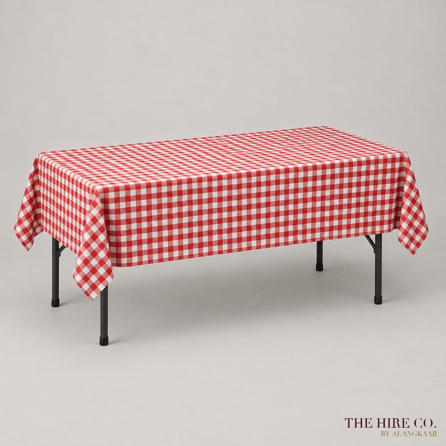 Gingham Check Tablecloth 6 ft