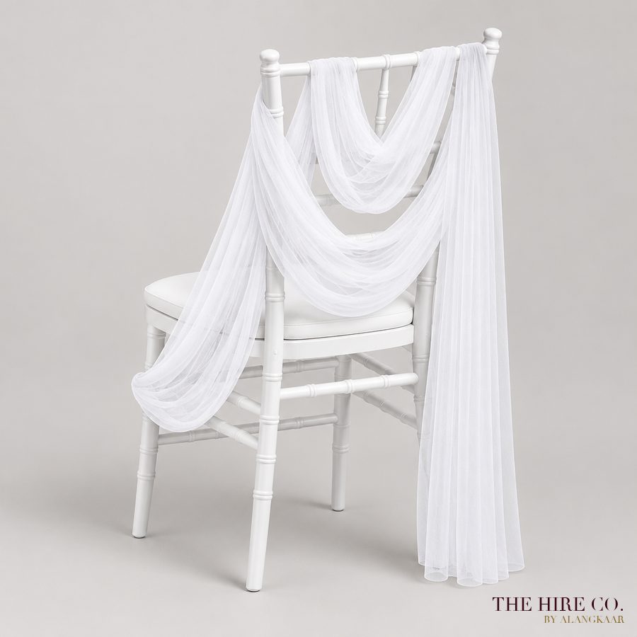 Chair Back Tulle (Swiss net)