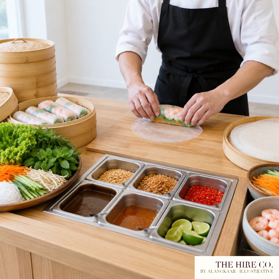 Popiah Live Station with Chef