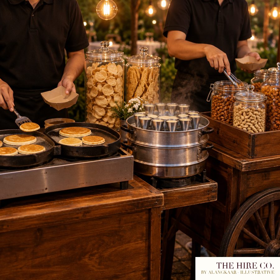 Nostalgic Snack Stalls with 2 Attendants