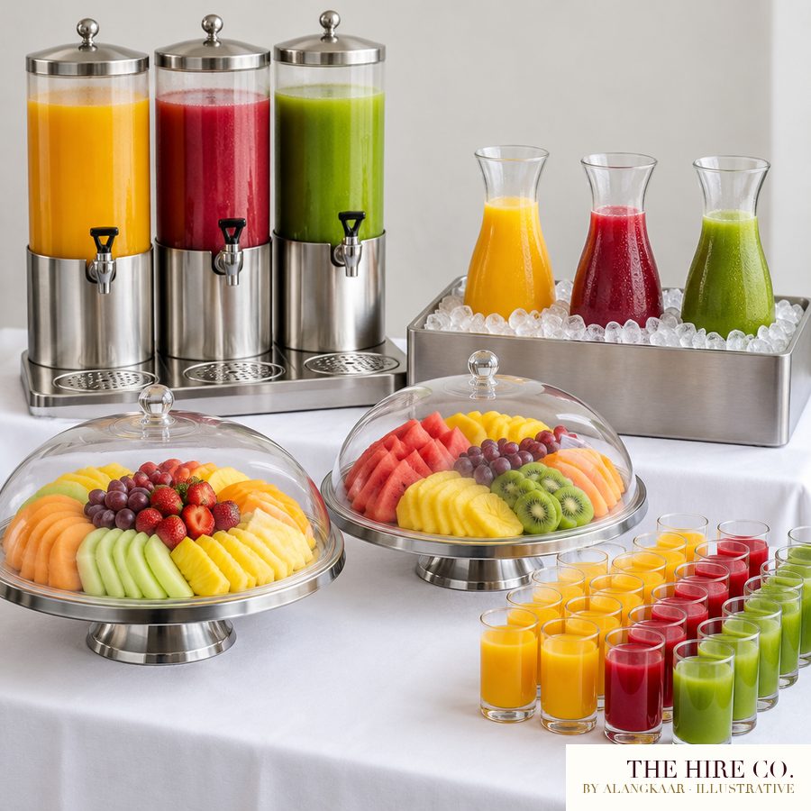 Chilled Juice & Fruit Display