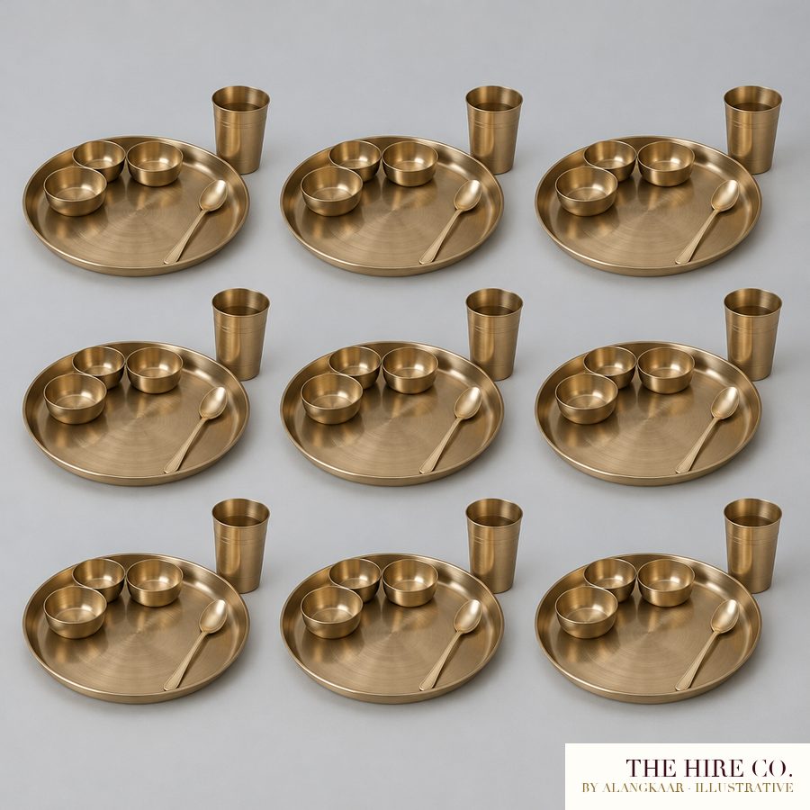 Kansa Thali Dinner Set for 50