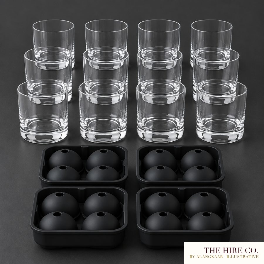 Whisky Rocks Bar Set for 80