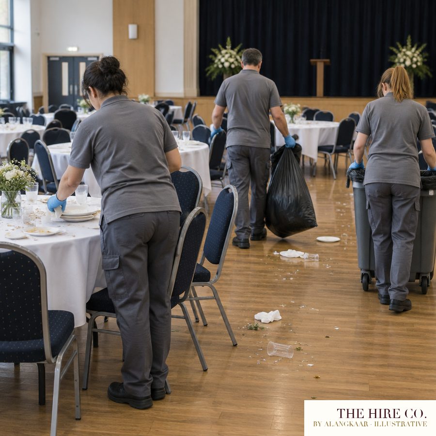 Post-Event Cleaning Team of 3, 3 hours