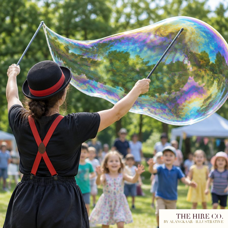 Bubble Show Performer, two 20-minute shows