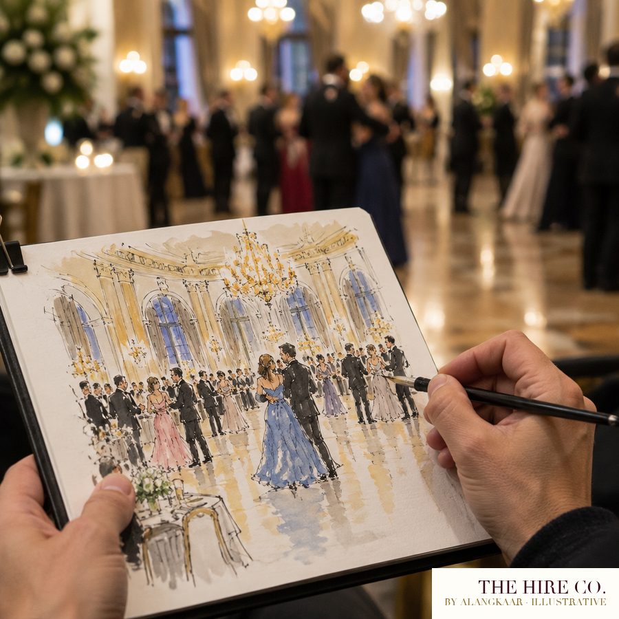 Live Event Sketch Artist, 3 hours