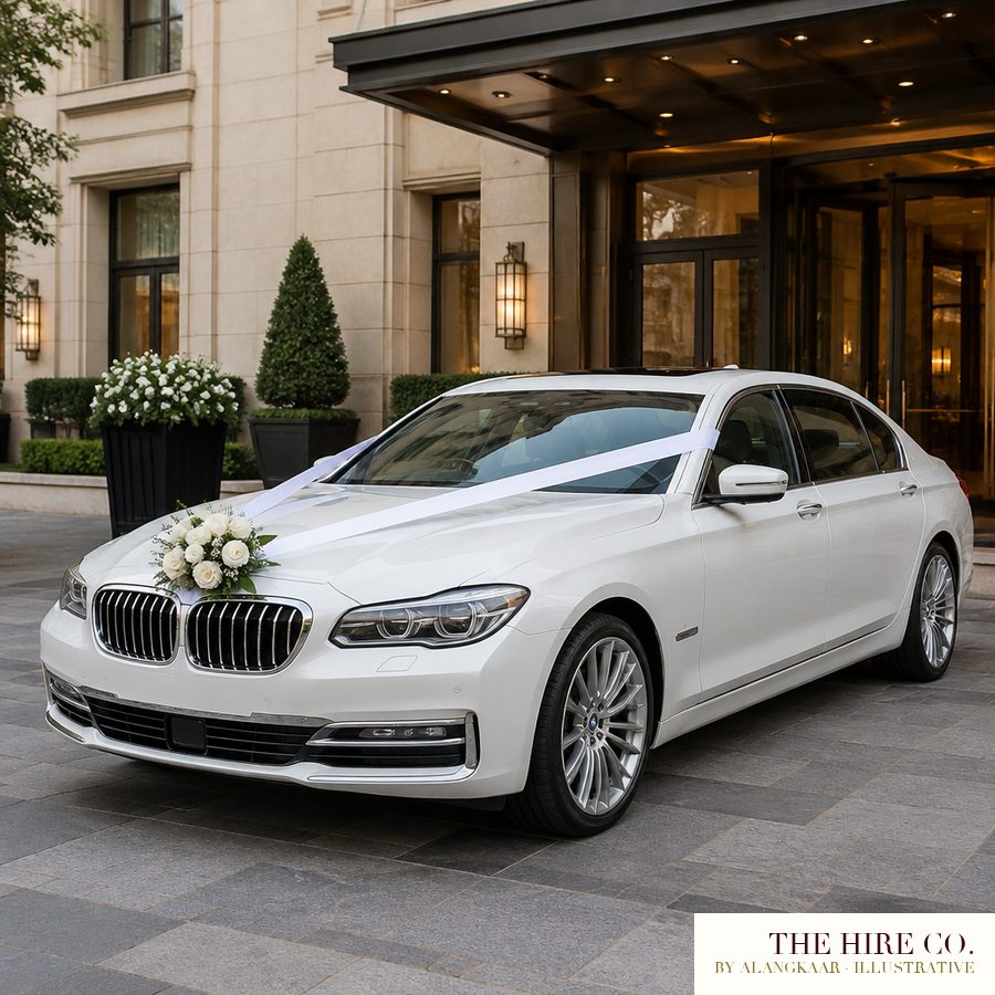 Bridal Car: BMW 7 Series, white, 4 hours