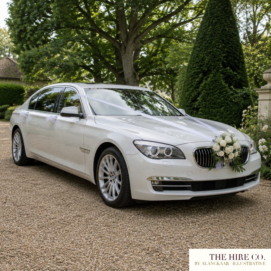 Bridal Car: BMW 7 Series, white, 8 hours