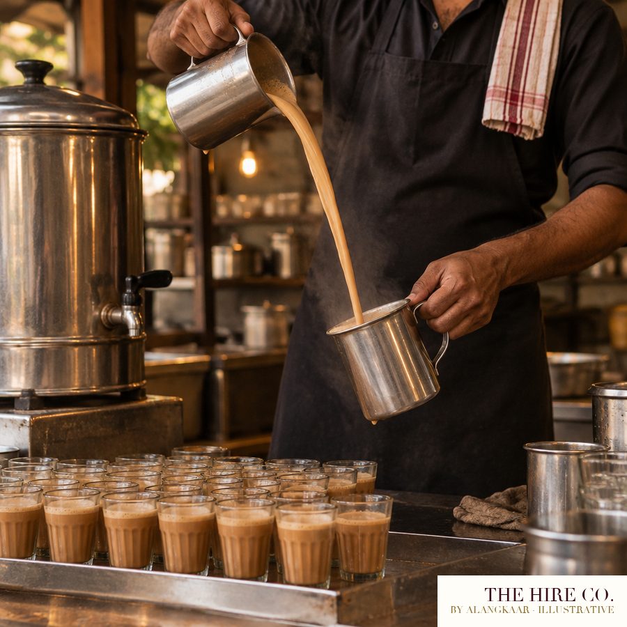 Teh Tarik Counter with Tea Master