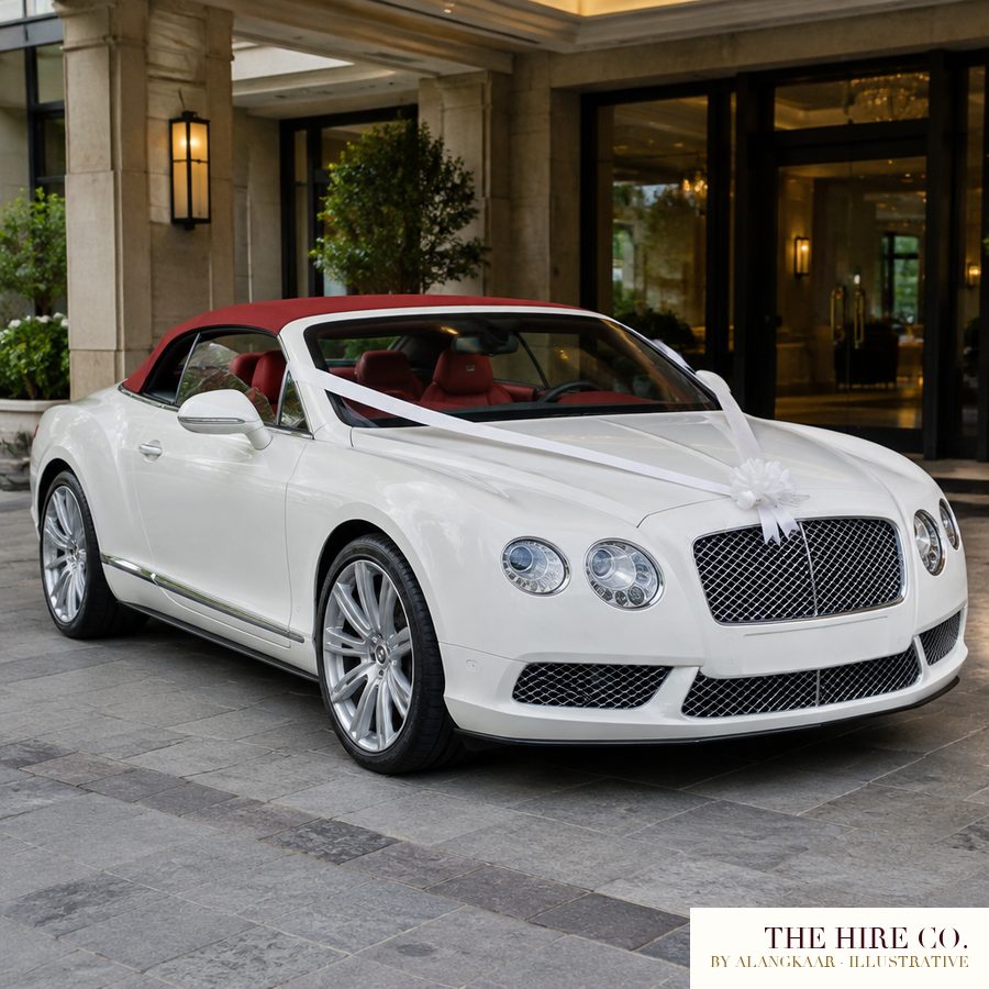 Bridal Car: Bentley Continental GT Convertible, 4 hours