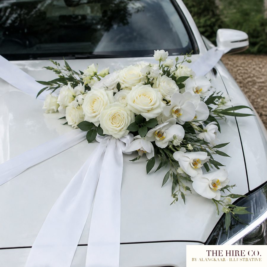 Bridal Car Premium Floral Decoration