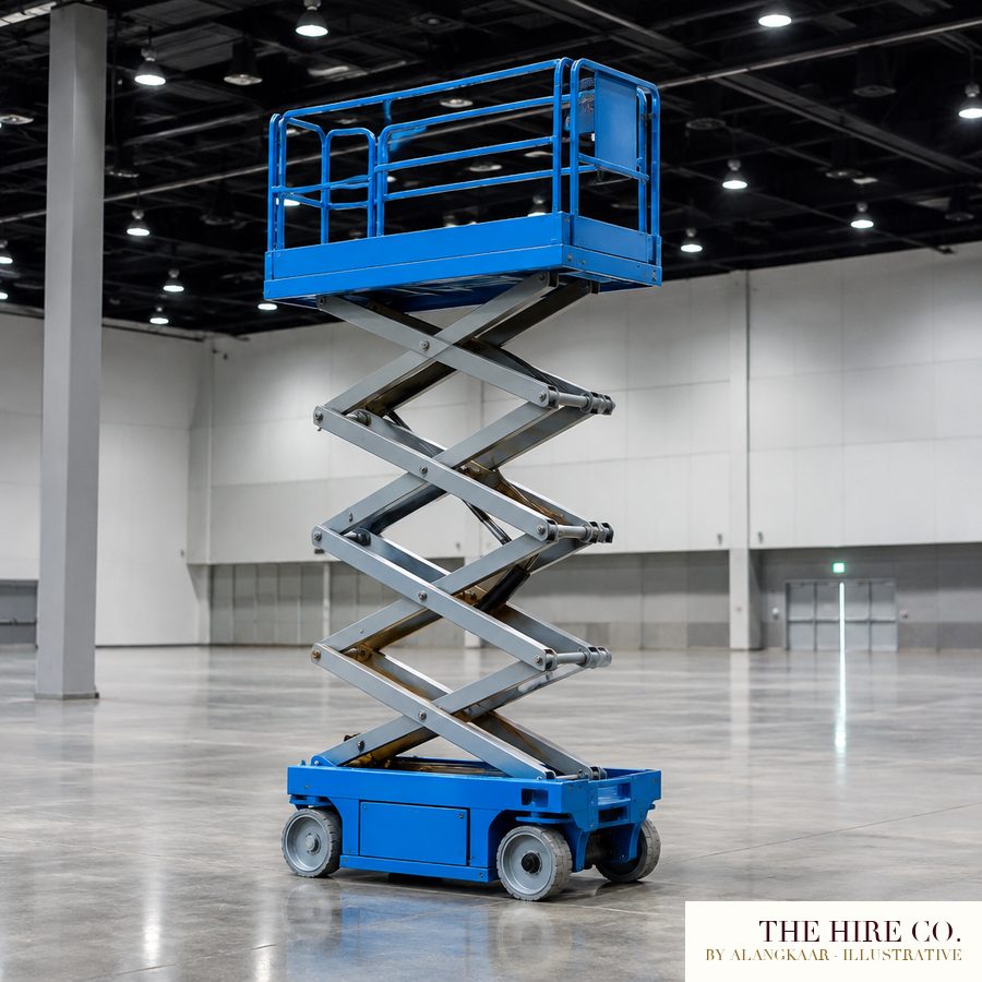 Scissor Lift 8 m with Certified Operator, full day