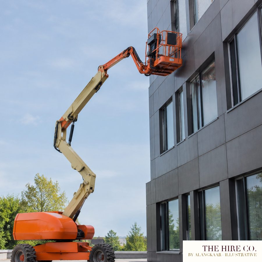 Boom Lift 16 m with Certified Operator, full day