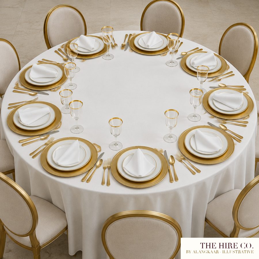 Gold Table Setting for 10