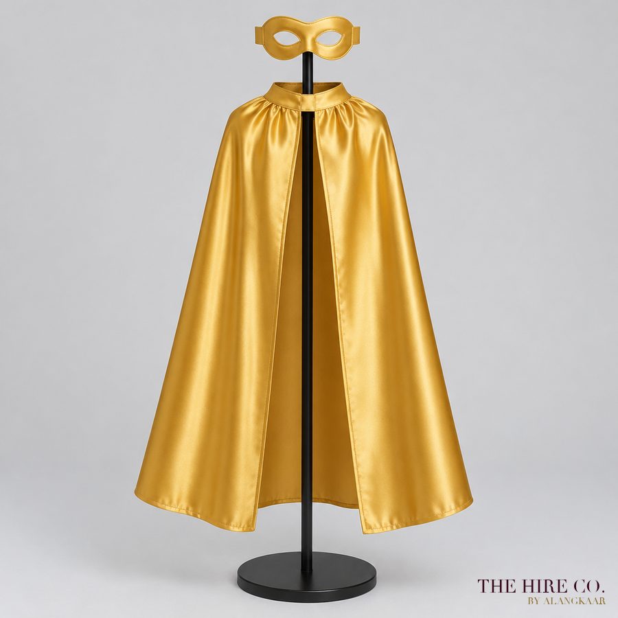 Superhero Cape & Mask Set, gold