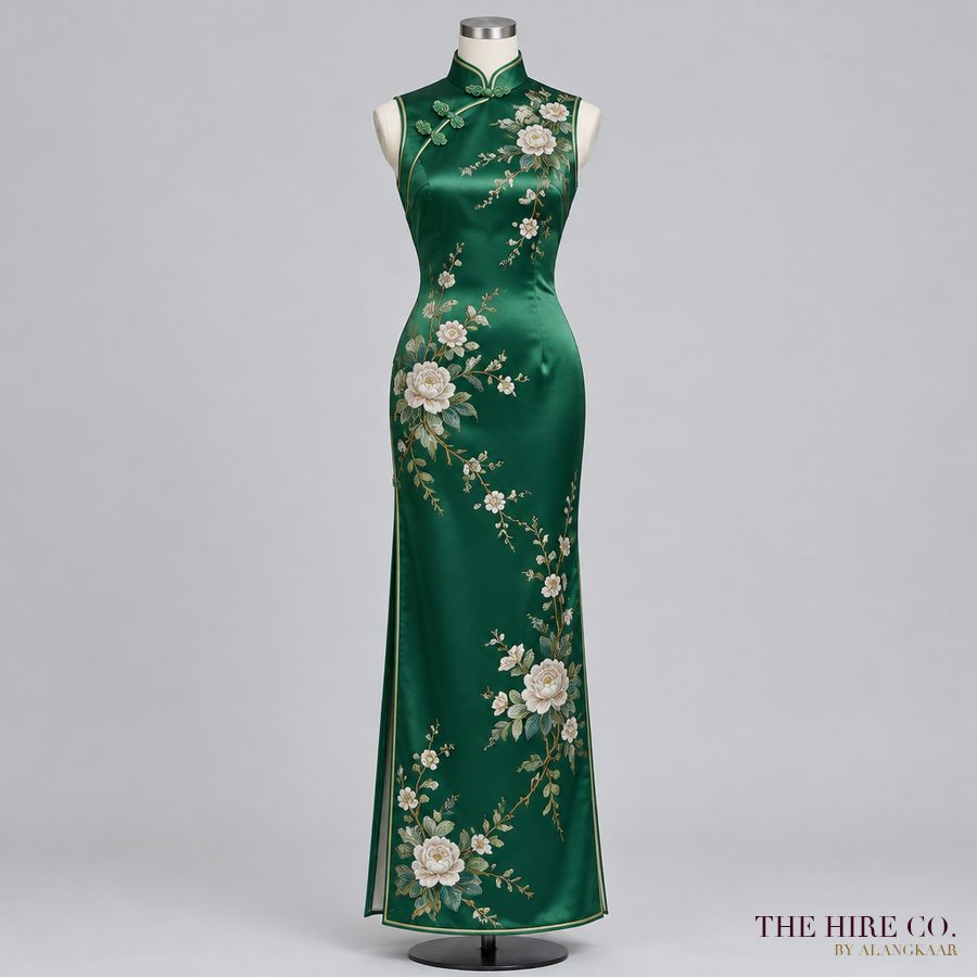 Cheongsam Qipao, jade