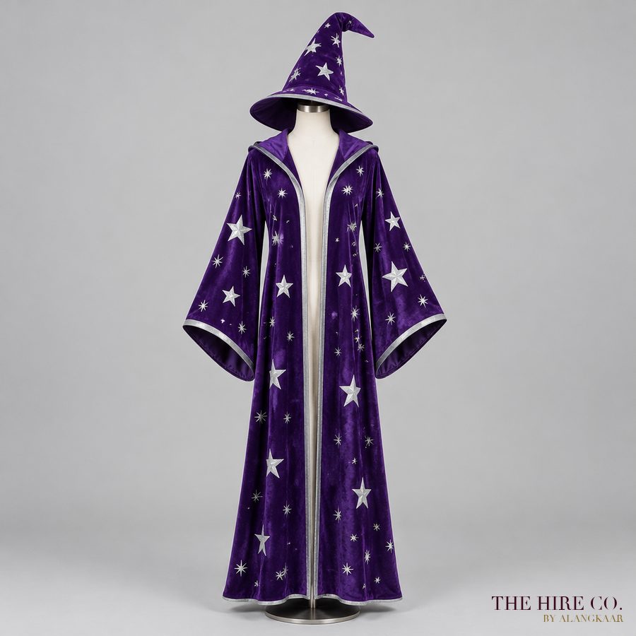 Wizard Robe, purple stars