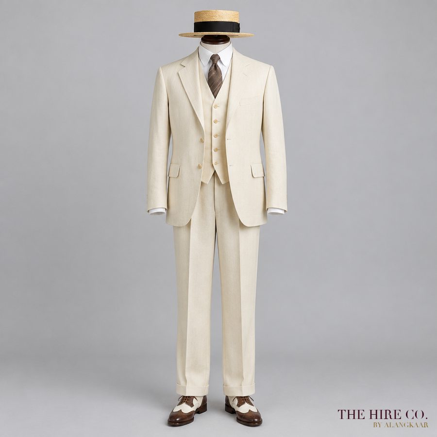 Great Gatsby Suit, cream
