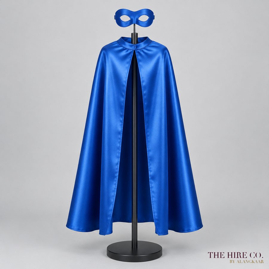 Superhero Cape & Mask Set, blue