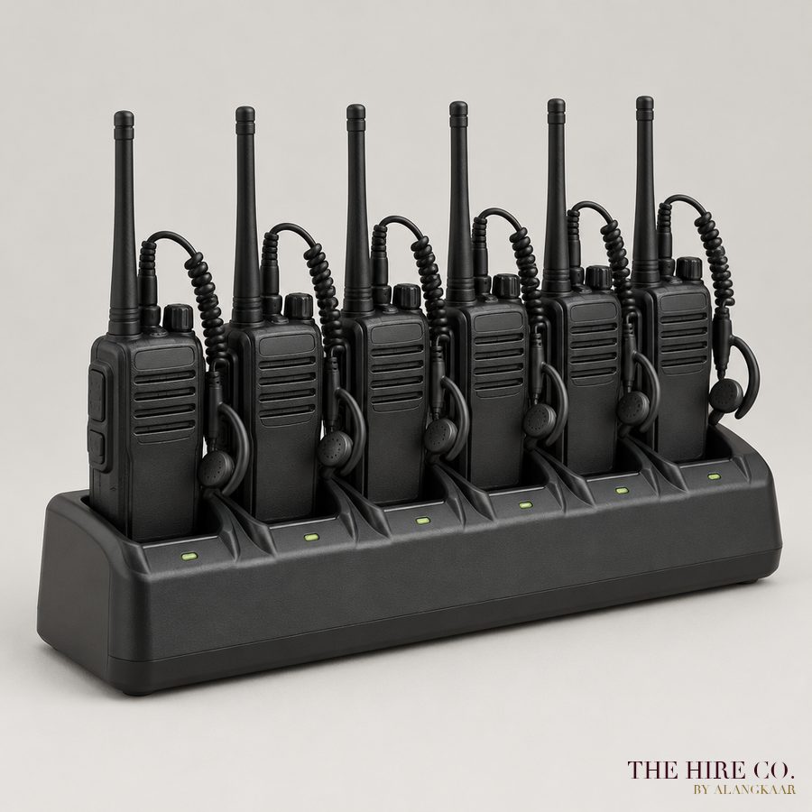 Walkie-Talkie Set of 6 with Earpieces