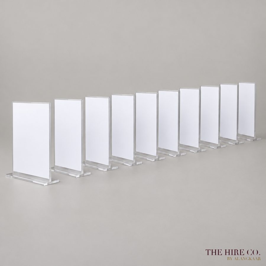 Acrylic Sign Holders A4 (set of 10)