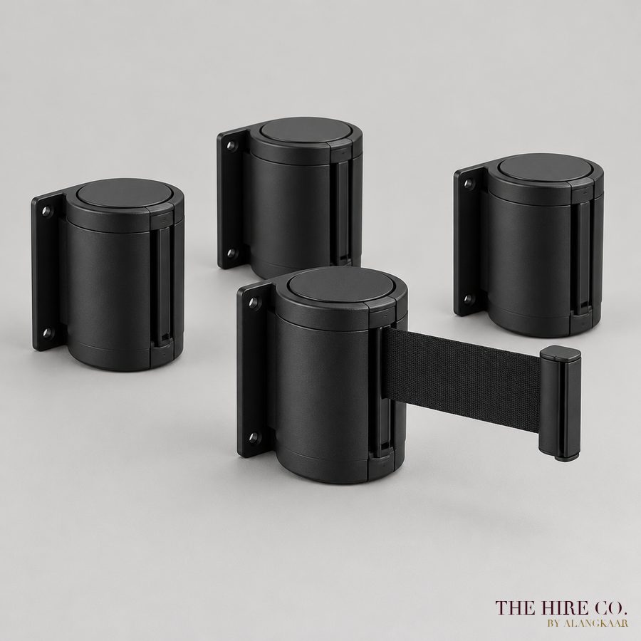 Wall-Mount Belt Barriers (set of 4)