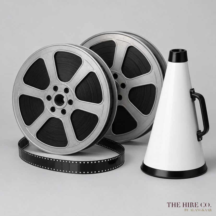 Film Reel & Megaphone Prop Set