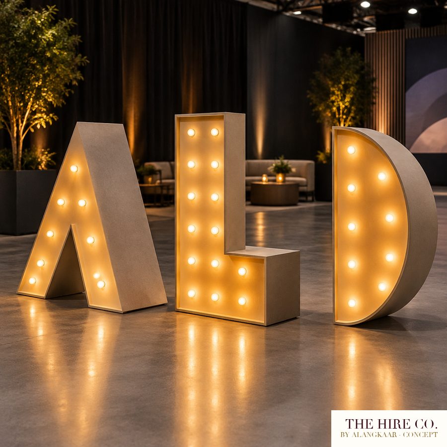 3D Logo Letters, LED-lit 1.2 m