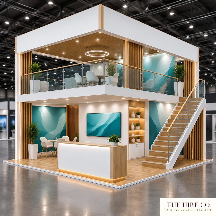 Double-Deck Exhibition Stand 6 × 6 m