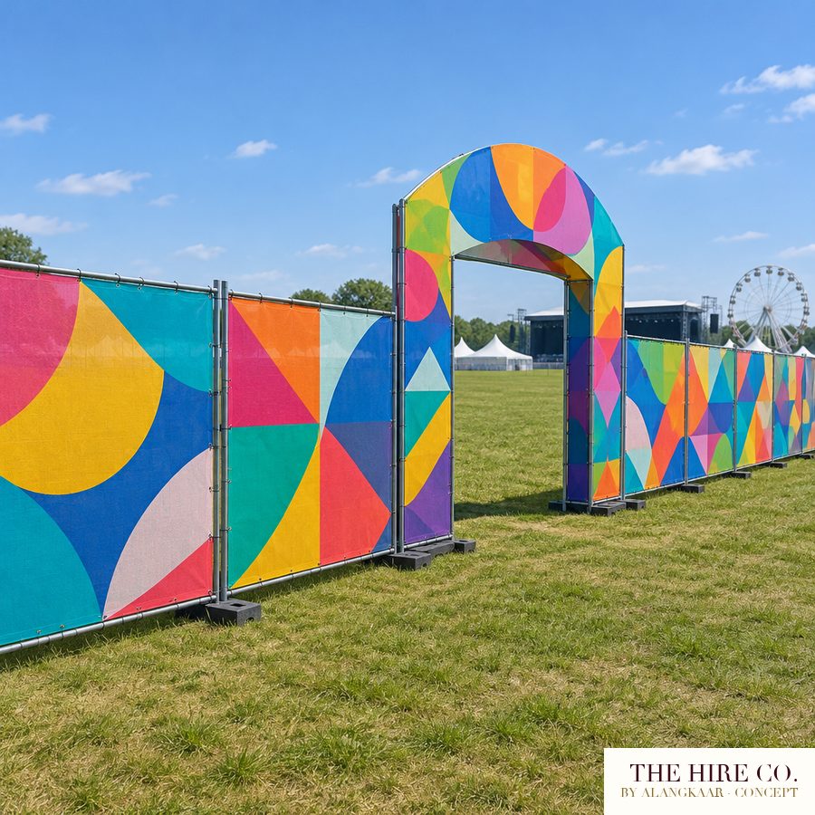 Printed Festival Fence Line, 100 m
