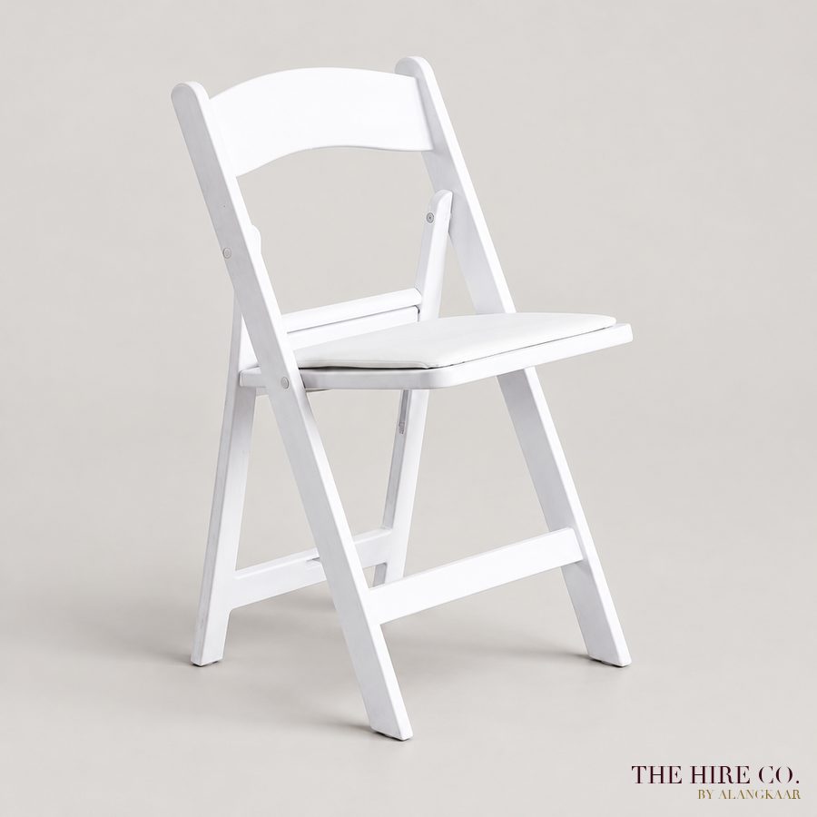 White Resin Folding Chair (Wimbledon)