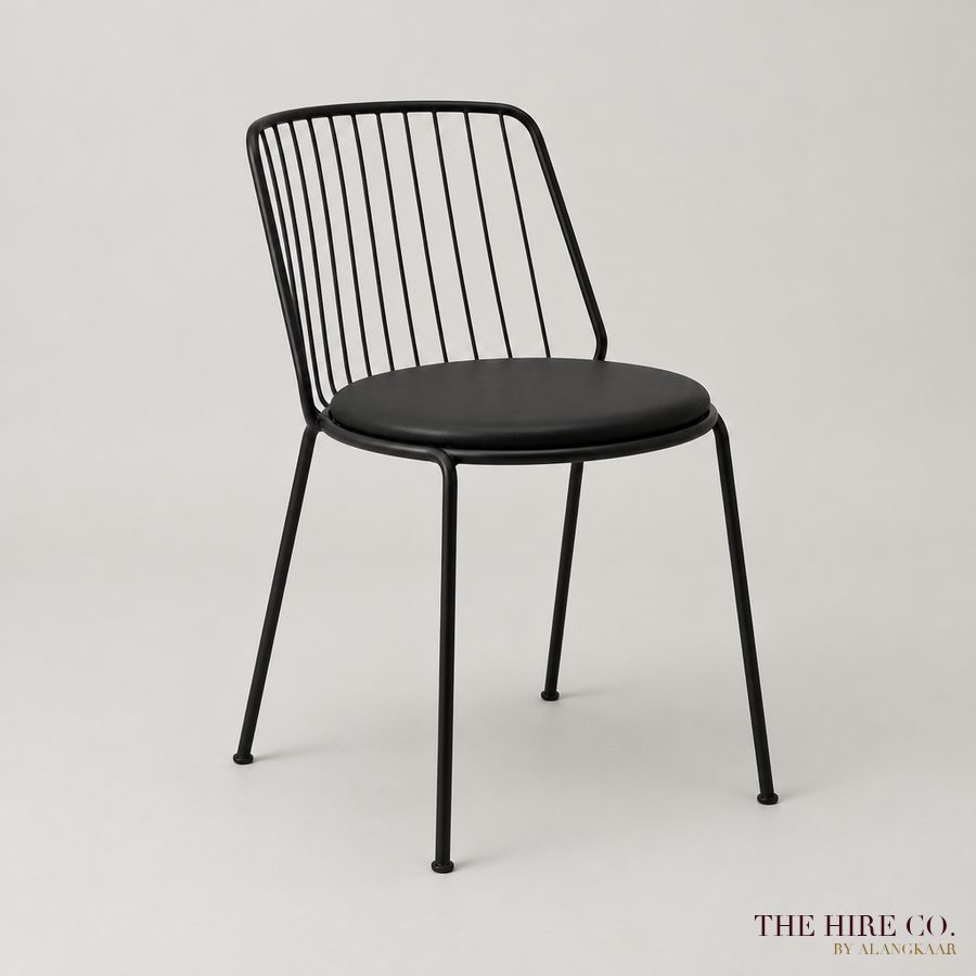 Wire Chair with Seat Pad