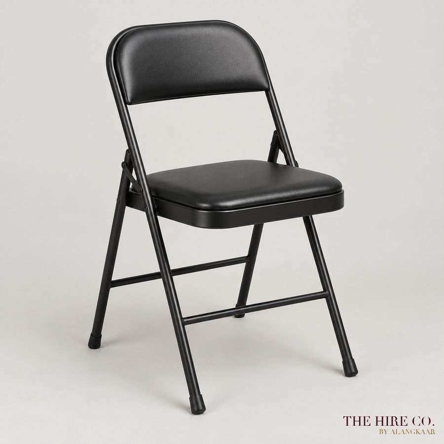 Padded Folding Chair, black