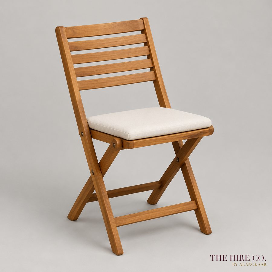 Natural Wood Folding Chair