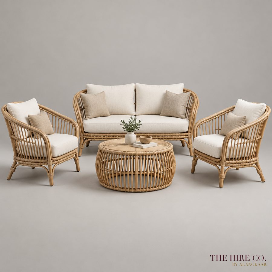 Boho Rattan Lounge Set