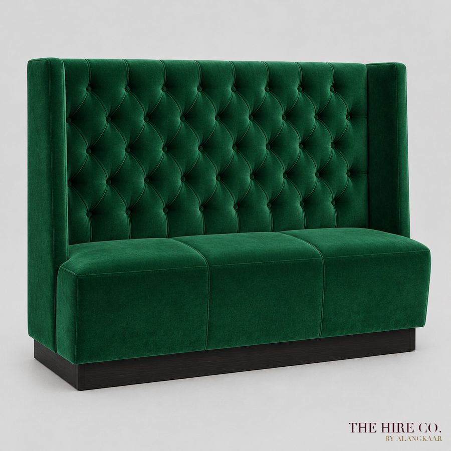 Velvet Banquette Booth Seat 1.5 m