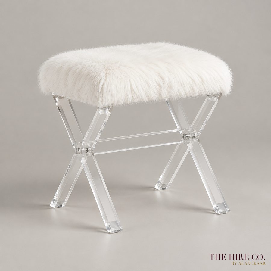 Clear Vanity Stool