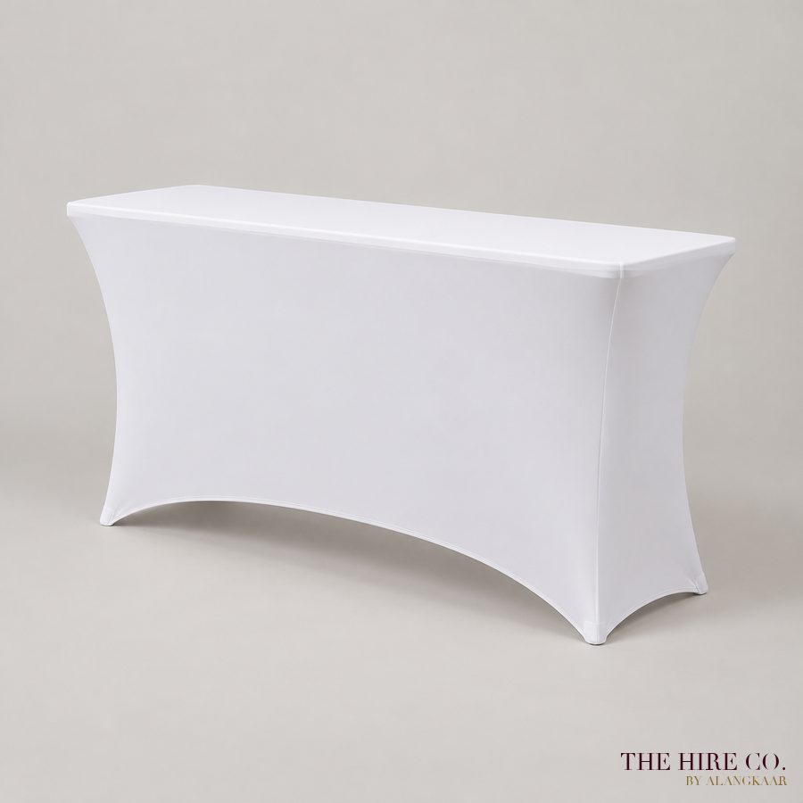 Long Bar Table 1.8 m with spandex cover