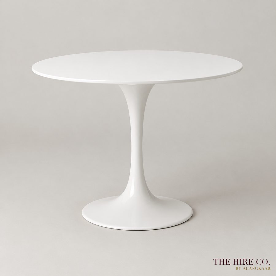 Tulip Meeting Table, white round 90 cm