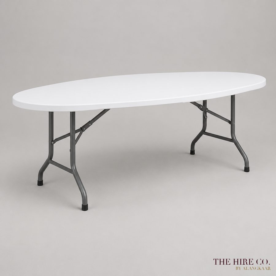 Oval Banquet Table 2.4 m