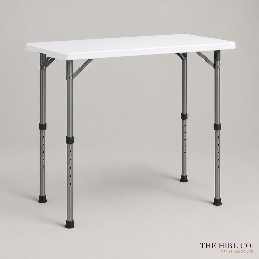 Height-Adjustable Folding Table 4 ft