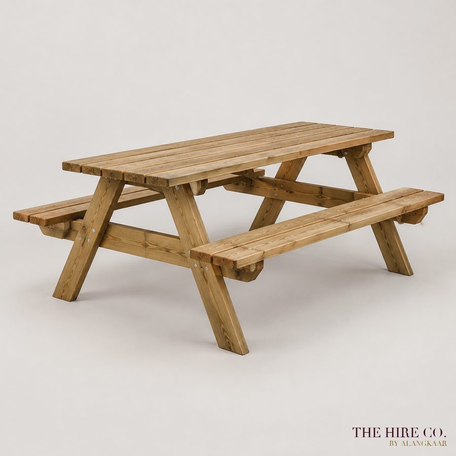 Picnic Table Set 2 m (table + 2 benches)