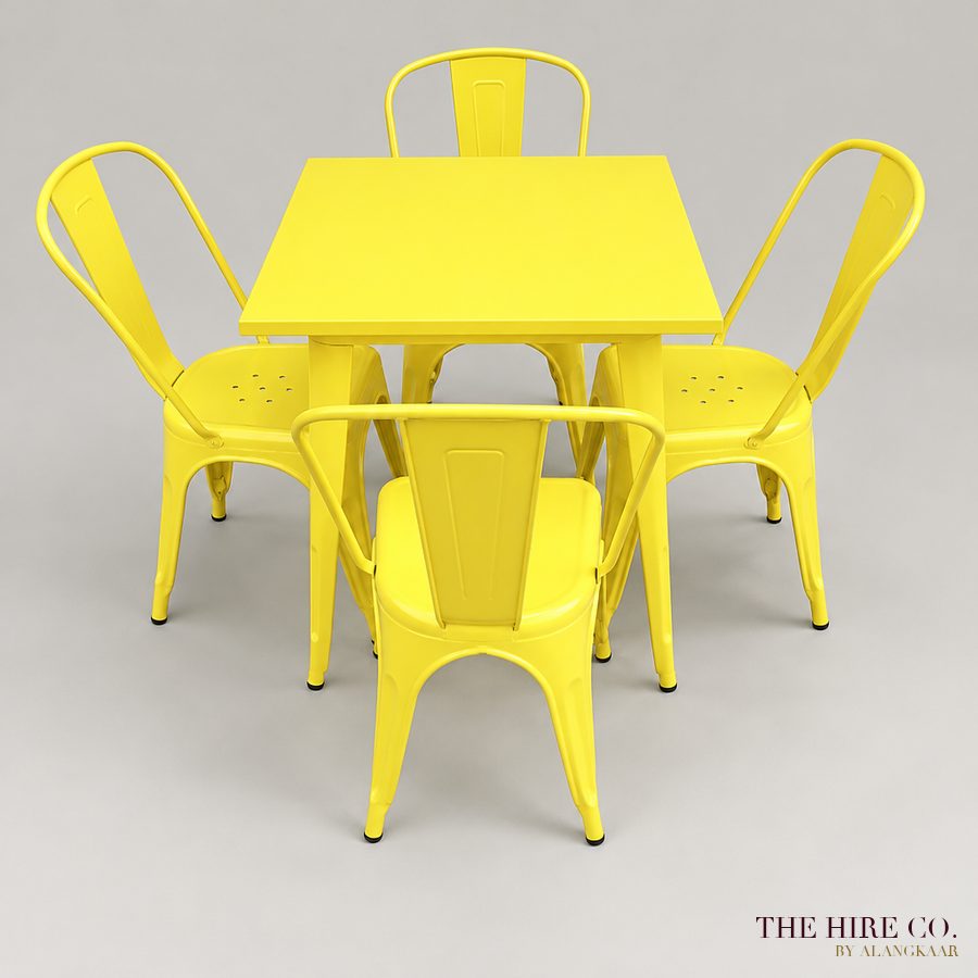 Tolix Table, metal square 70 cm