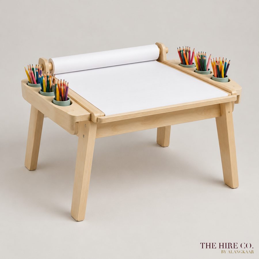 Colouring Table with Paper Roll