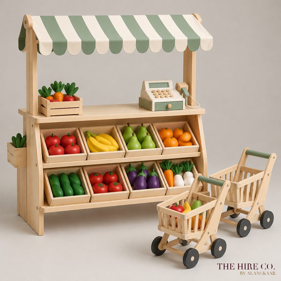 Toy Market Stall & Trolleys