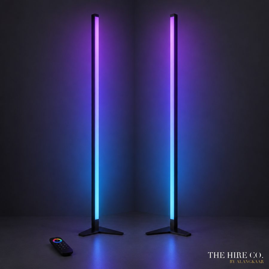 LED Corner Floor Lamps (pair)
