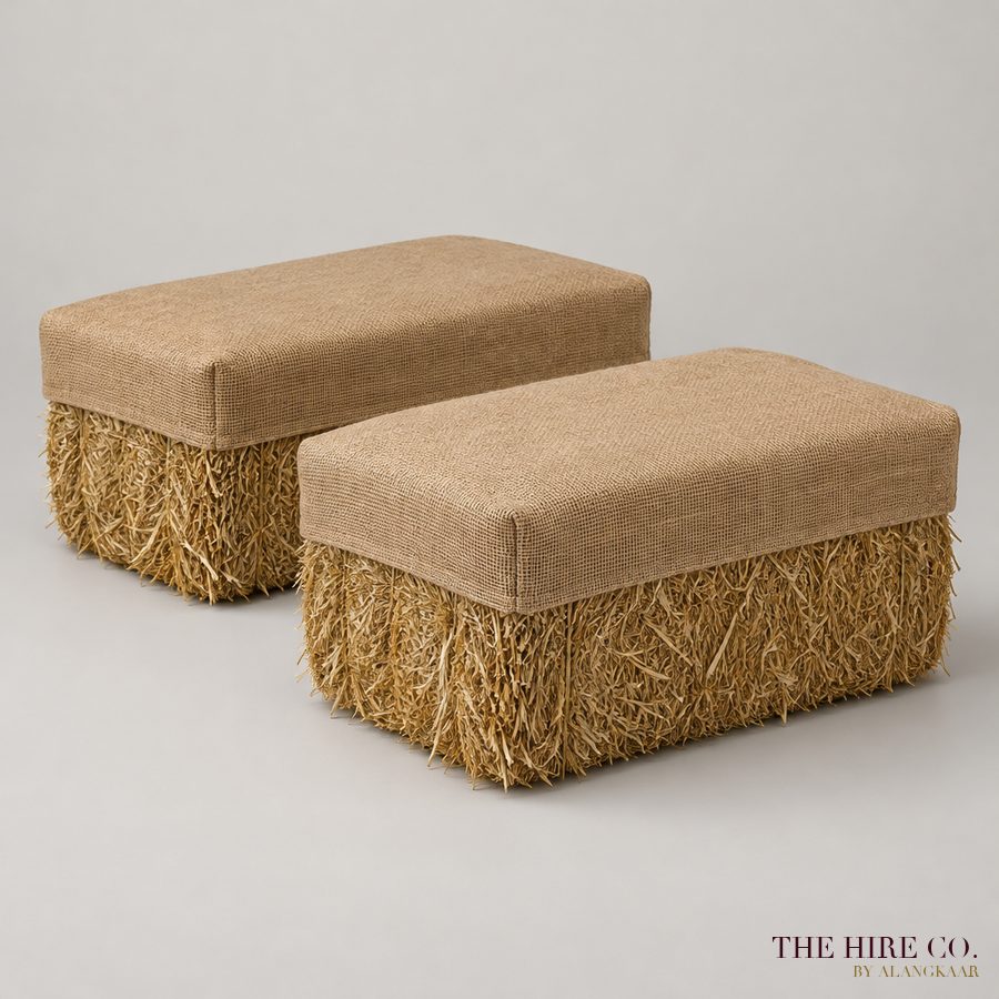 Straw Bale Seat, wrapped