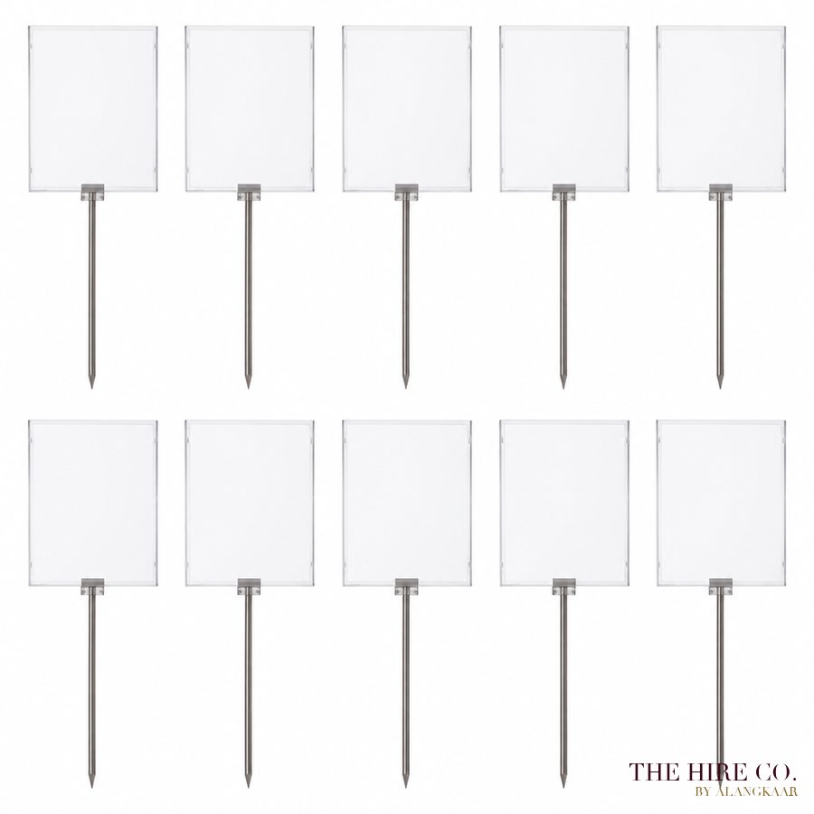 Lawn Sign Stakes A4 (set of 10)