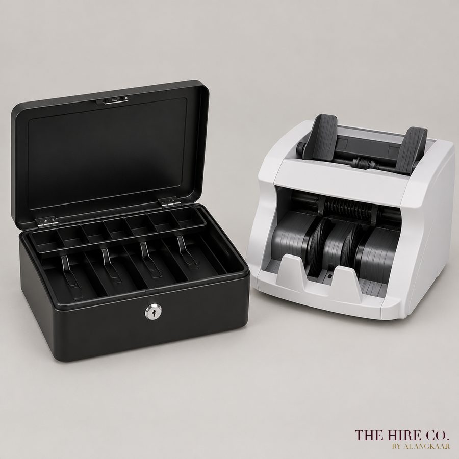 Cash Box & Note Counter Set